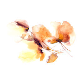 Yellow,Flowers,Bouquet.,Painted,Autumn,Flowers.,Drawing,Watercolor,Flowers.,Spring